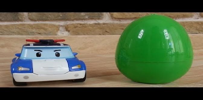 Смотреть Мультфильм про трактор, который привез яйца с машинками Robocar Poli онлайн
