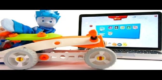 Смотреть Обзоры детских игр и приложений - Фиксики - Паззлы для Детей - Соберем машинку! онлайн